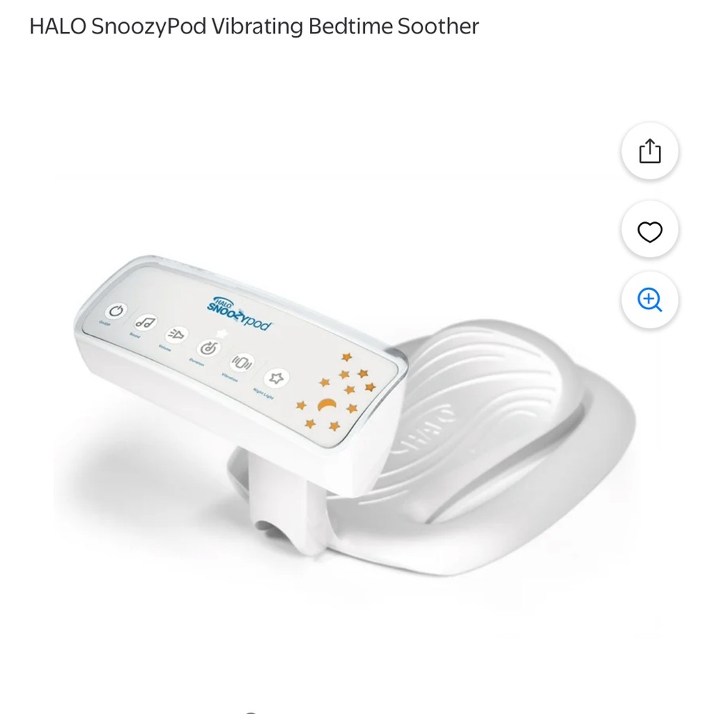 HALO SNOOZYPod Baby Bedtime Soother Projector, Vibration and Soothing Sound - Picture 5 of 10